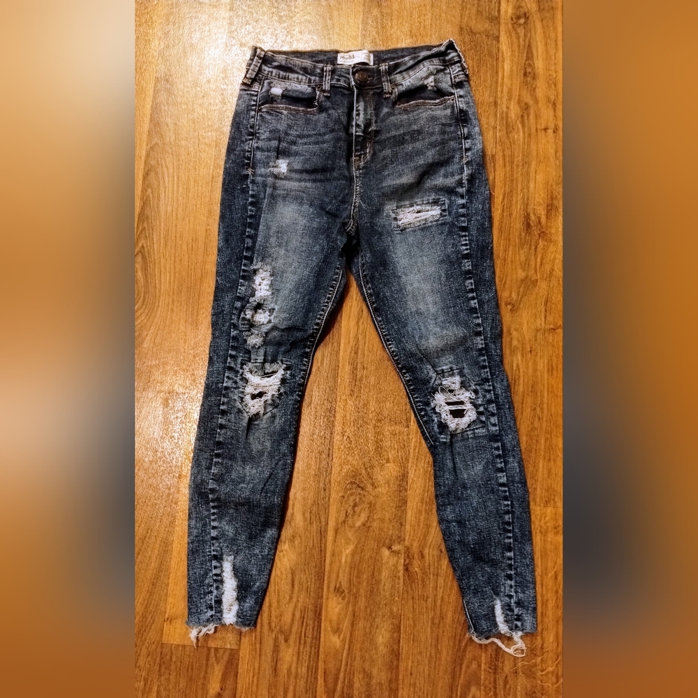 Mudd brand high rise ankle ripped jegging sz 11 FLX stretch